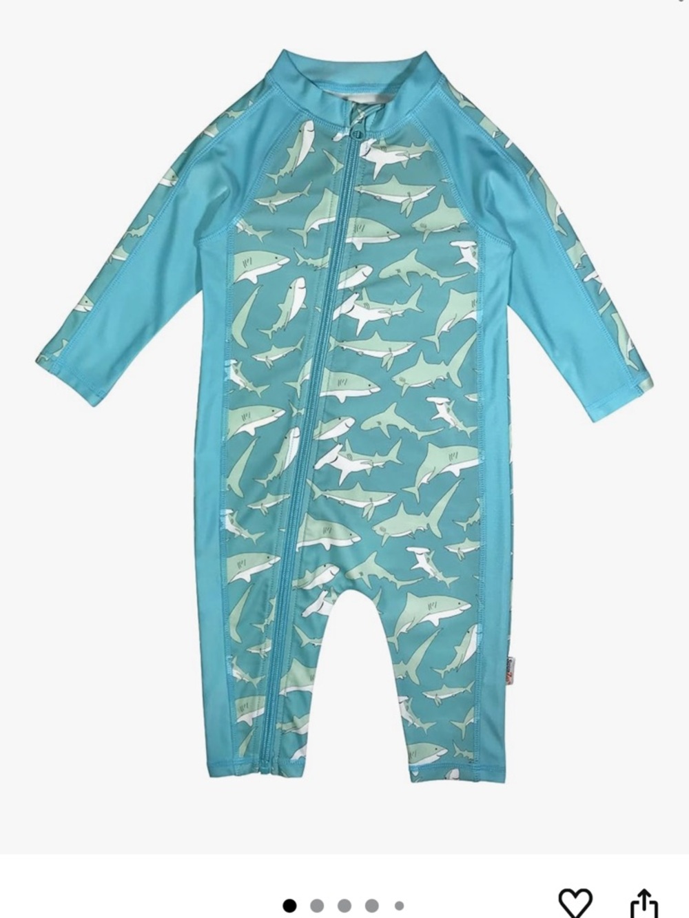 Swim Zip Baby Boys Long Sleeve UPF 50+ Swimsuit 0-6 months